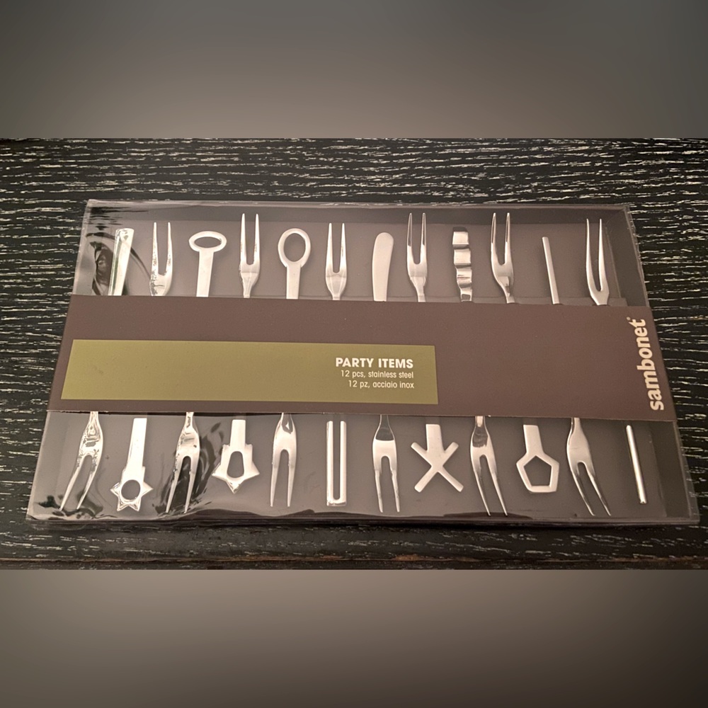 Sambonet party stainless steel fork set